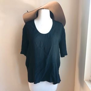 MARNI Silk Crepe De Chine Peplum Top